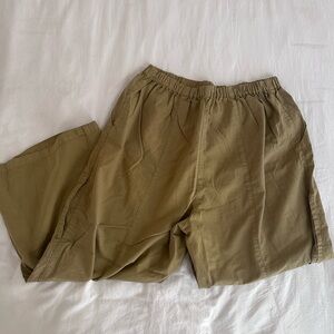 Casual Olive Green Pants